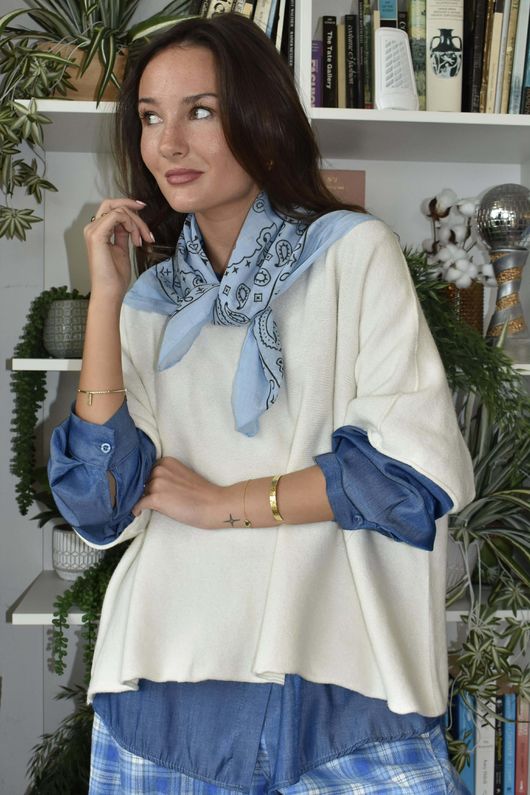 Luna Bandana Denim -